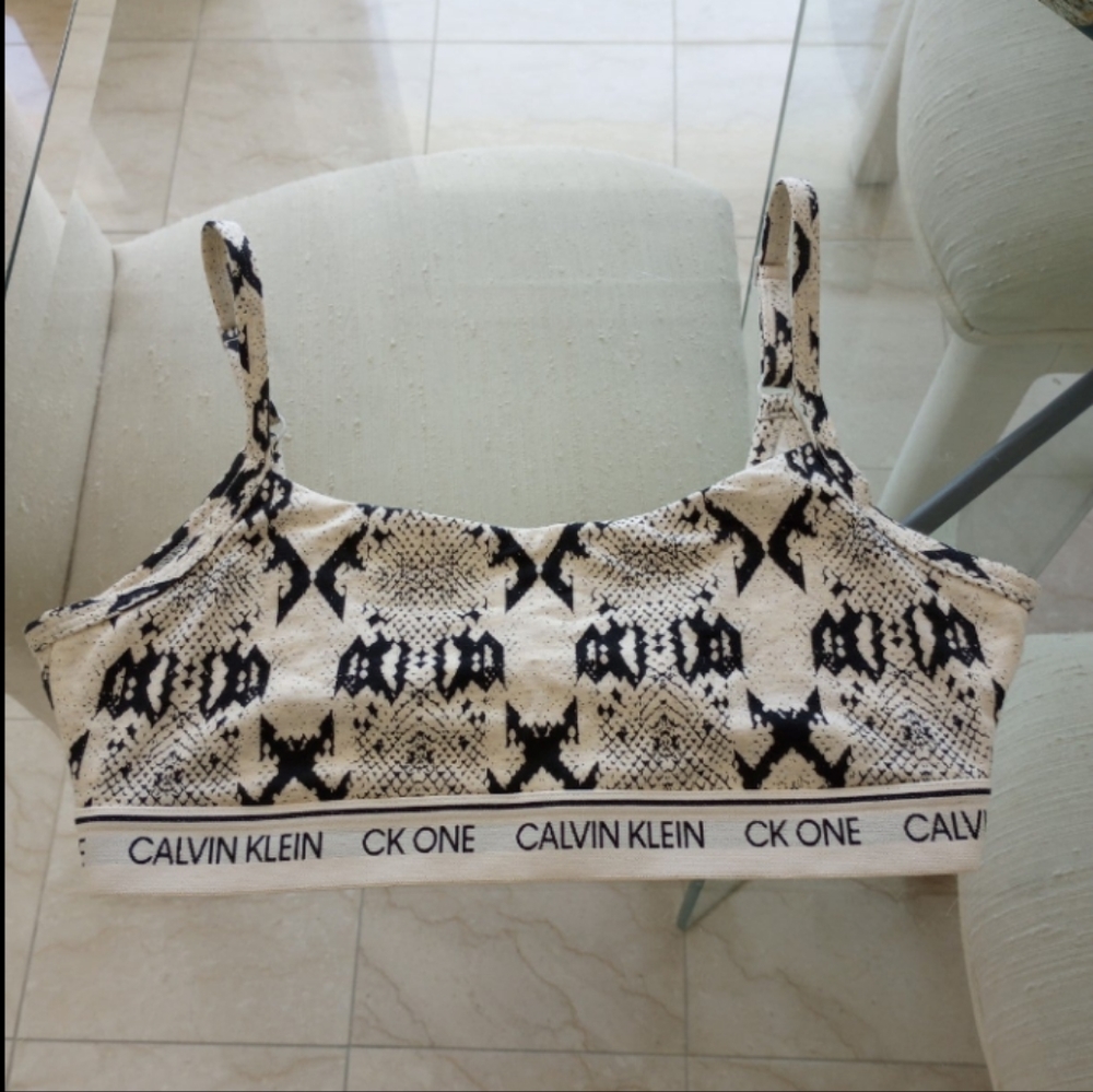CALVIN Klein Unlined Bra Natural M